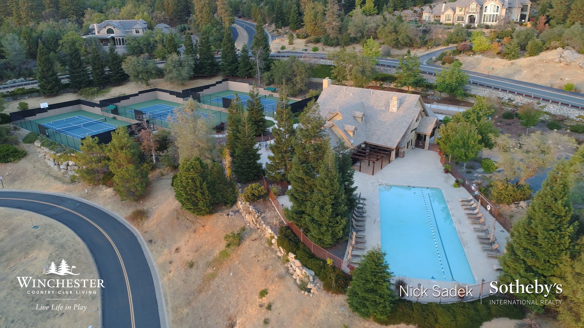 Luxury residence at golden hour in Winchester